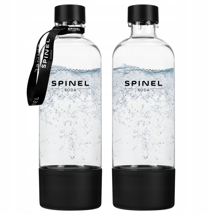 SATURATOR SPINEL SODA BubbleON DO GAZOWANIA WODY - 2x BUTELKI