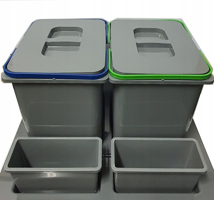 Pojemnik na odpady PRAKTIKO 60 podwójny (2x15l) tworzywo sztuczne