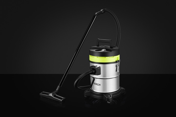 ODKURZACZ PRZEMYSŁOWY BEZWORKOWY MOKRO SUCHO KERCH MERD 3600W GNIAZDO