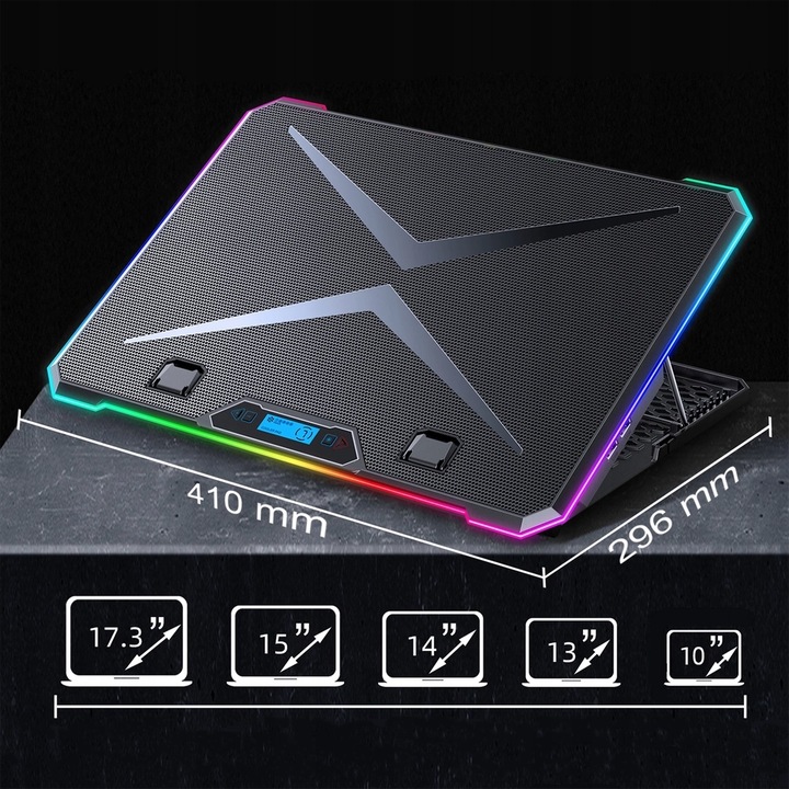 AAB QUANTUM CICHA PODSTAWKA PODKŁADKA CHŁODZĄCA DO LAPTOPA NOTEBOOK 10-17,3