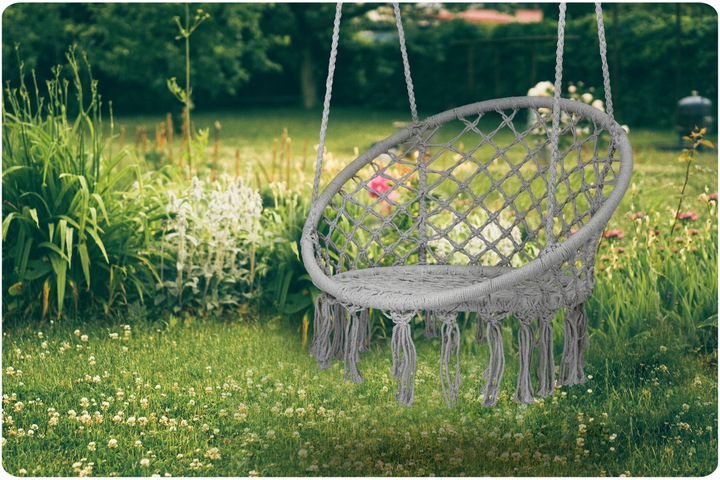 HUŚTAWKA OGRODOWA BOCIANIE GNIAZDO FOTEL WISZĄCY