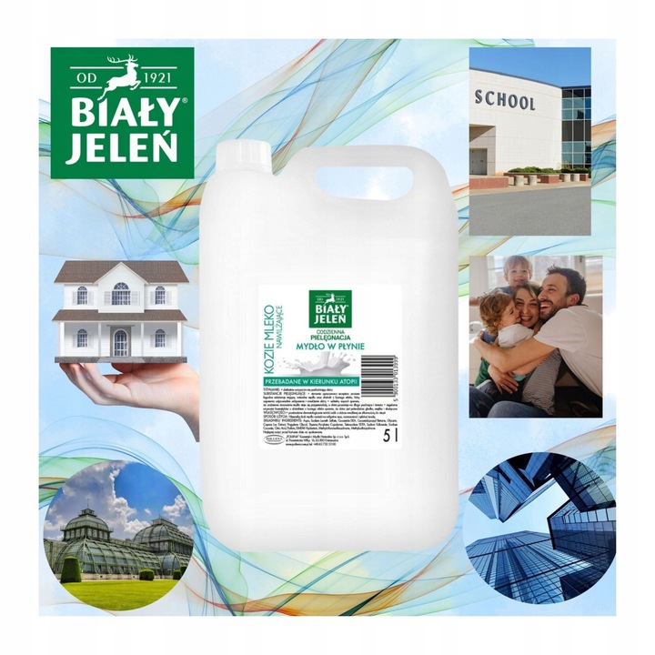 Mydło w płynie Biały Jeleń KOZIE MLEKO 5l nawilżenie