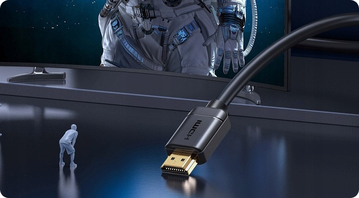 BASEUS DOBRY KABEL PRZEWÓD HDMI 2.0 4K 60Hz FULL HD ARC HDR 3m 300cm