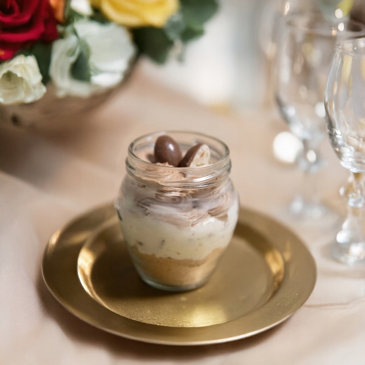 20x POJEMNIKI NA DESERY 150ml Słoik SZKLANY AMFORA Na Deserki Do