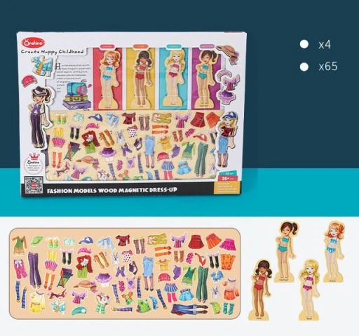 MAGNETYCZNA GRA UBIERANKA UKŁADANKA PUZZLE MONTESSORI