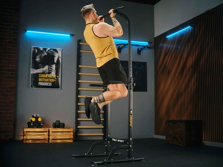 Poręcze do ćwiczeń dipów drążek do podciągania regulowany Trex Sport