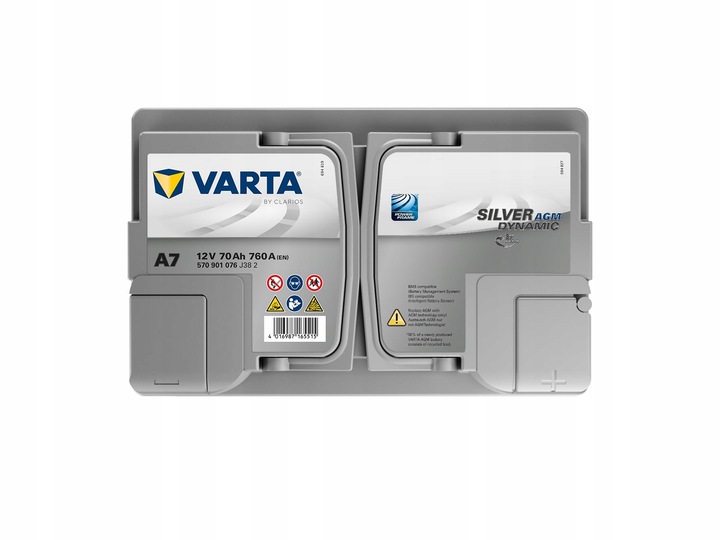 AKUMULATOR SAMOCHODOWY VARTA SILVER AGM E39 START-STOP 70AH 760A A7