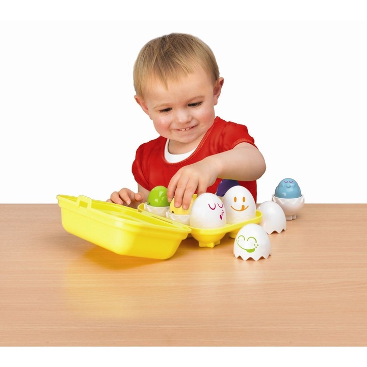TOMY WESOŁE JAJECZKA JAJKA Z DŹWIĘKIEM sorter dla malucha