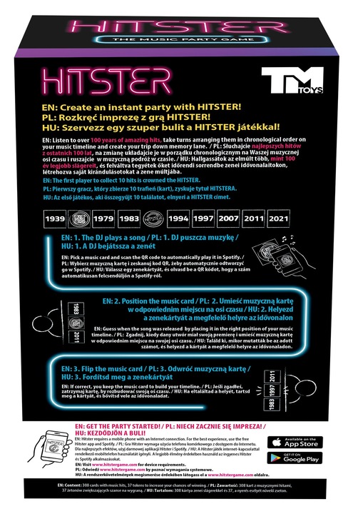 Gra planszowa Gra muzyczna Hitster