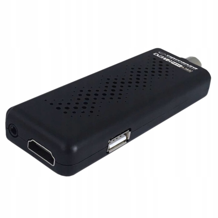 MINI DEKODER TUNER TV DVB-T2 HEVC H.265 FULL HD PILOT KABEL HDMI