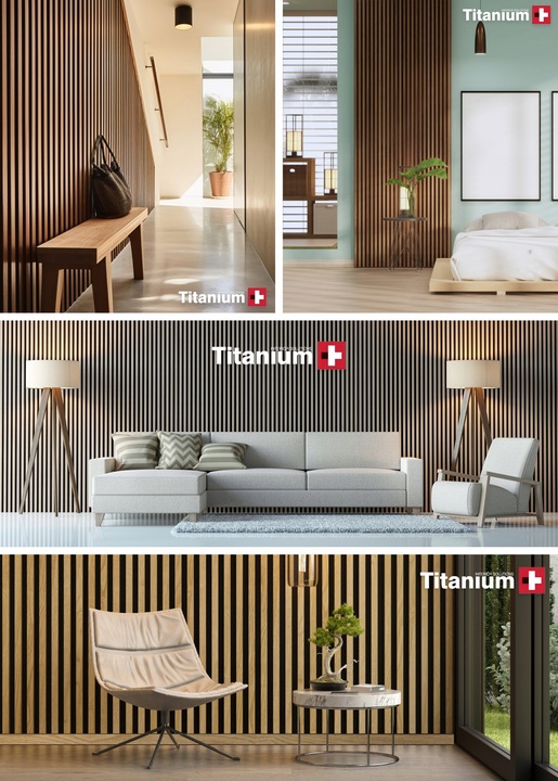 LAMELE ŚCIENNE DĄB WOTAN NA PŁYCIE 515x2750mm