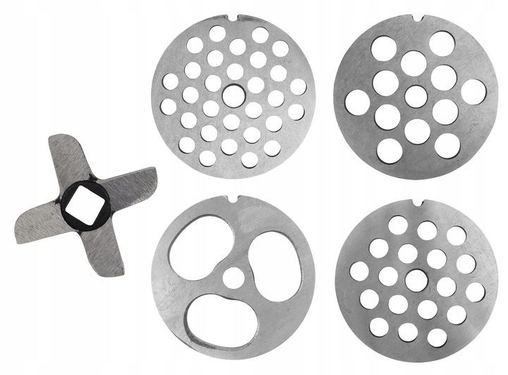 RĘCZNA MASZYNKA do MIELENIA Mięsa Żeliwna nr. 5 Nadziewarka 4 Sita 3