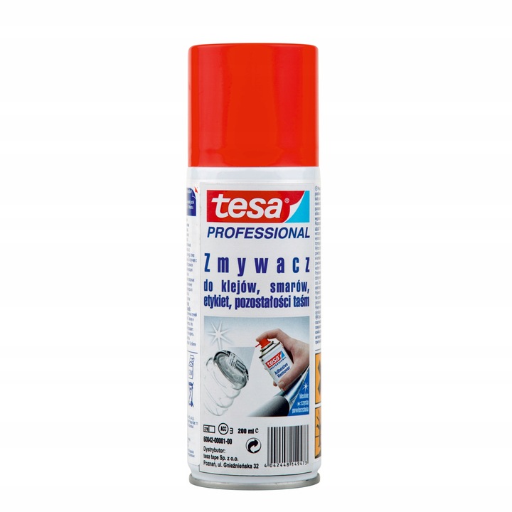TESA Środek zmywacz w sprayu do usuwania kleju etykiet naklejek taśmy 200ml