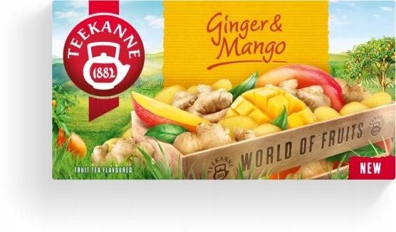 Teekanne Orange&Ginger, Ginger&Lemon, Ginger Mango, Ginger Elderflower 4szt