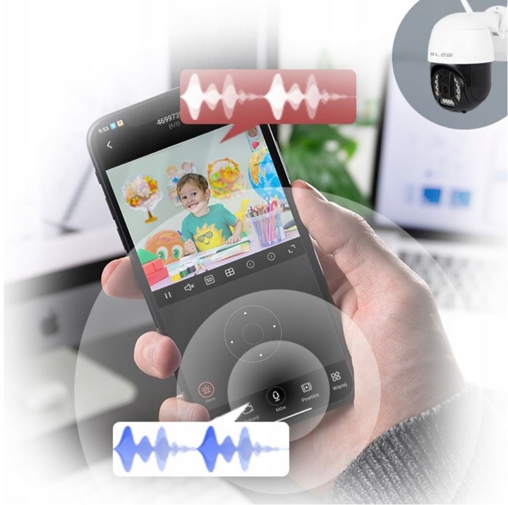 KAMERA IP 4G LTE SIM OBROTOWA MONITORING 3MPX 2K