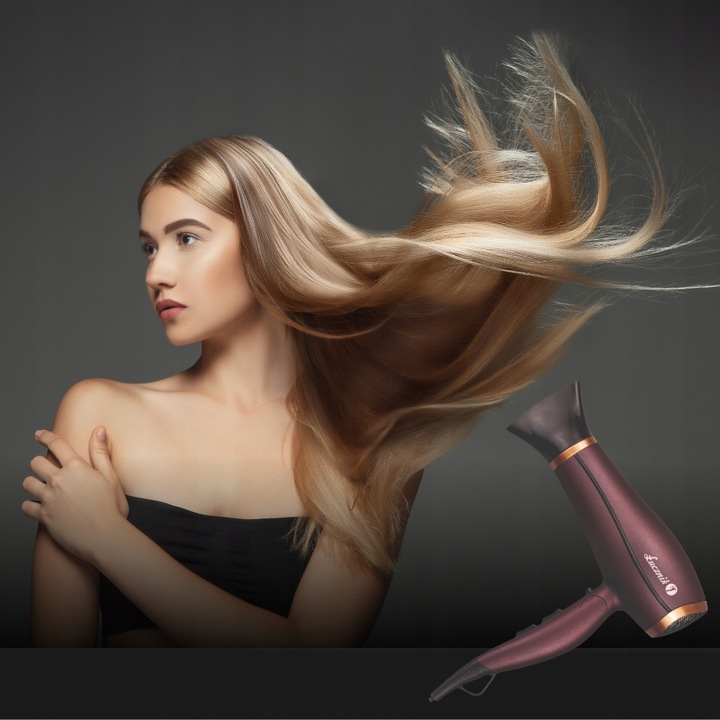 SUSZARKA DO WŁOSÓW Z DYFUZOREM Z JONIZACJĄ SKŁADANA TURYSTYCZNA DUŻA