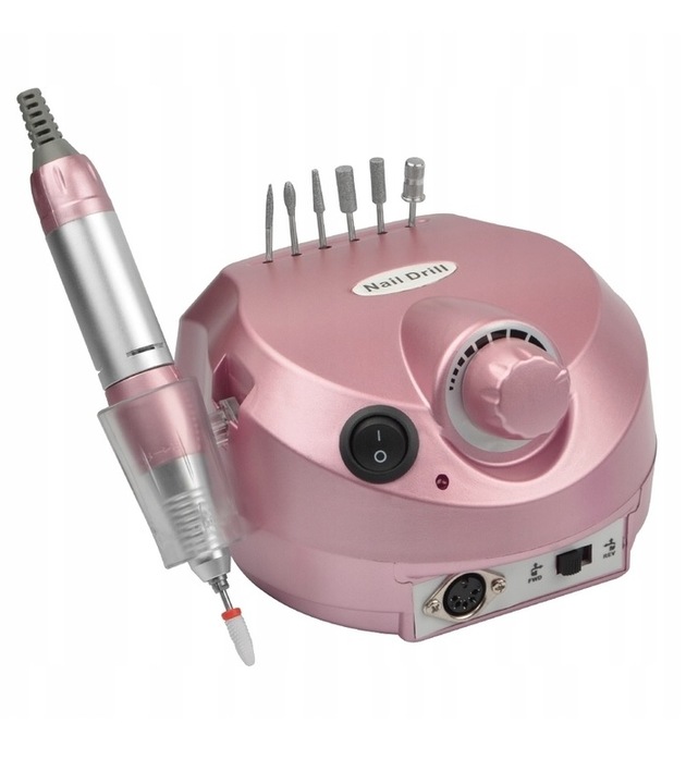 FREZARKA DO PAZNOKCI MANICURE PEDICURE 65W PROFESJONALNA MOCNA + FREZY