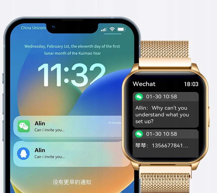 SMARTWATCH ZEGAREK DAMSKI POLSKIE MENU ROZMOWY CIŚNIENIE PULS SPORT ZDROWIE