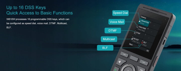 Telefon stacjonarny Fanvil W610W VoIP WiFi