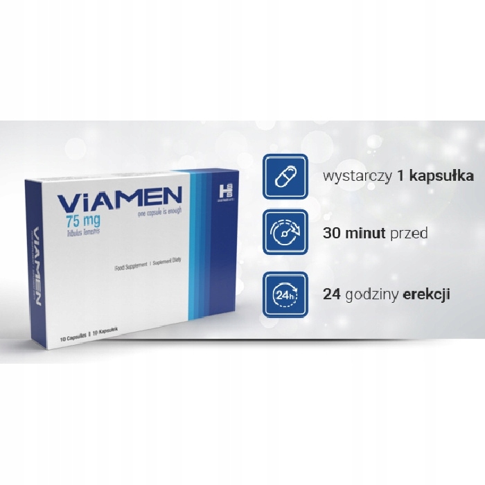 Suplement diety na erekcję VIAMEN 10 kaps.