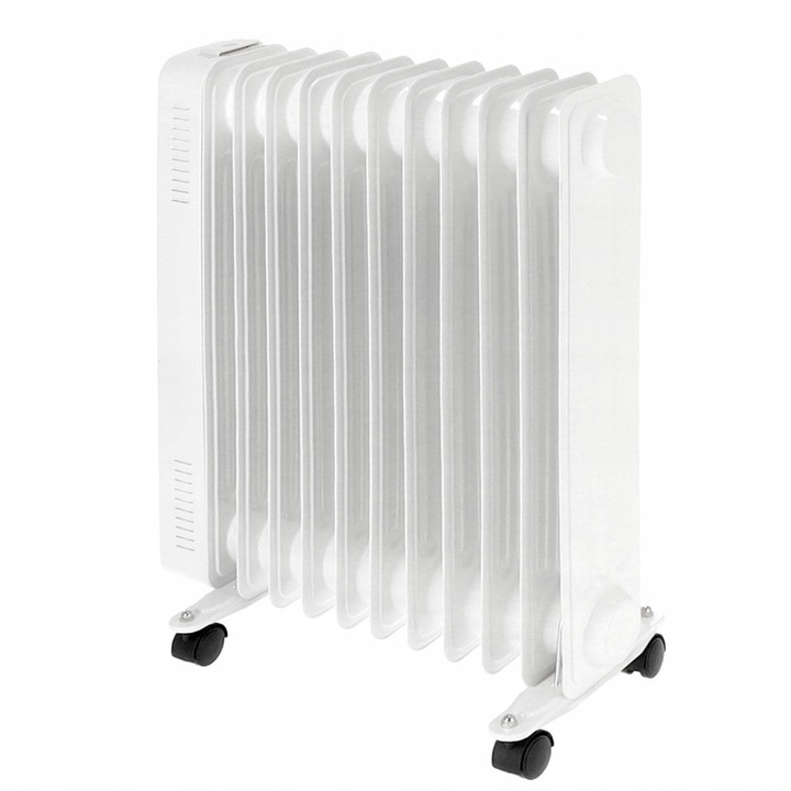 Grzejnik olejowy elektryczny Mission Air OSLO white 2500W biały WIFI TIMER