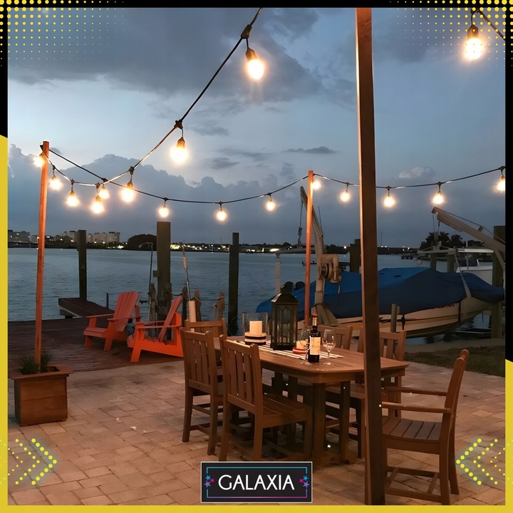 GIRLANDA ŚWIETLNA OGRODOWA 20m Żarówki 20 LED Zewnętrzna Lampki