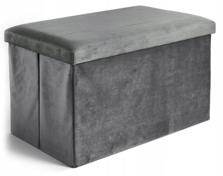 PUFA WELUROWA OTWIERANA SKŁADANA SKRZYNIA POJEMNIK ZE SCHOWKIEM LOFT