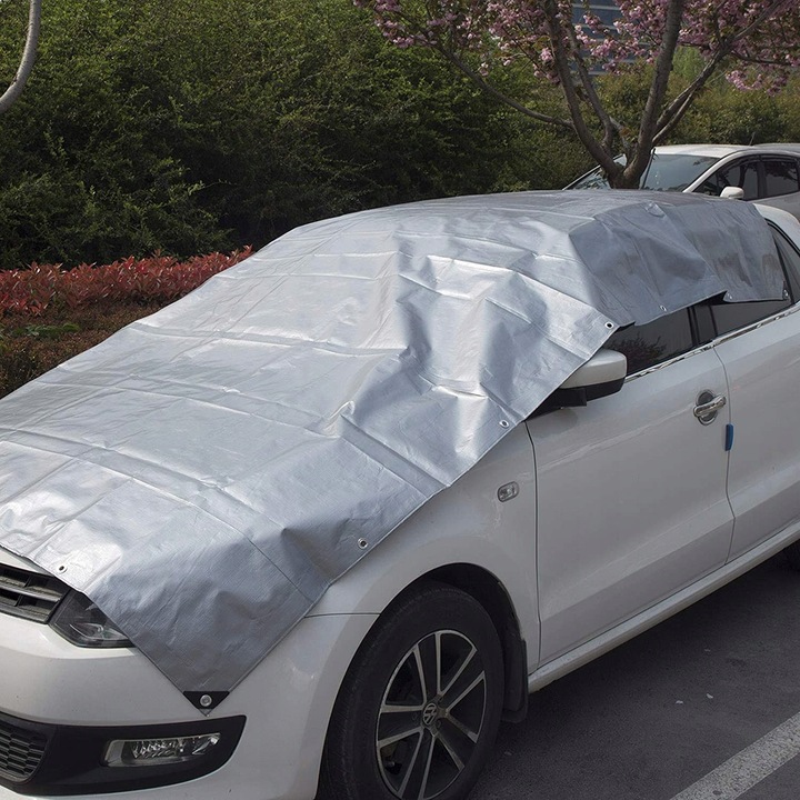 PLANDEKA MOCNA 3X5M GRUBA NA SAMOCHÓD UV++ WYTRZYMAŁA PLANDEKI