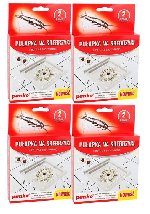 PUŁAPKA NA RYBIKI CUKROWE SREBRZYKI 8 SZTUK