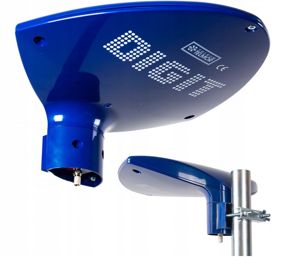 ANTENA NAZIEMNA DIGIT BIERNA DVB-T/T2 PASYWNA TELMOR NIEBIESKA