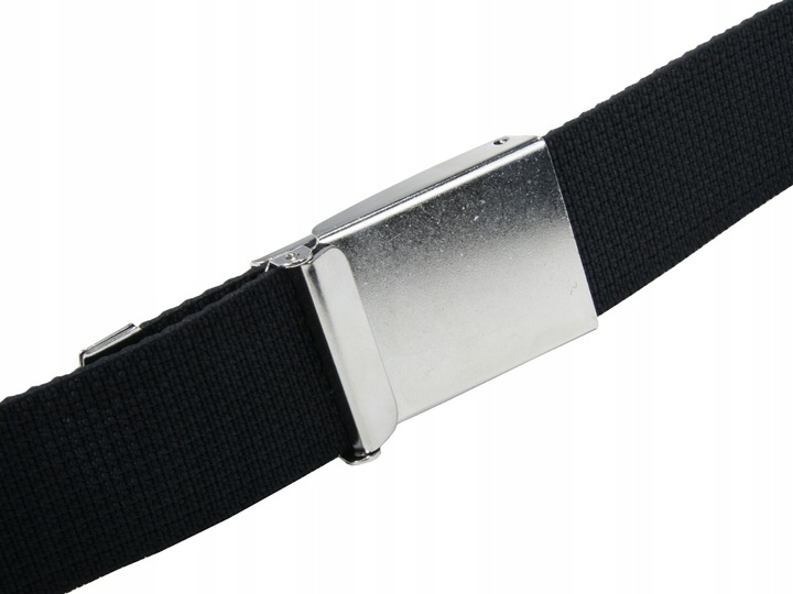 PASEK MĘSKI ELASTYCZNY, GUMOWANY czarny 4 cm