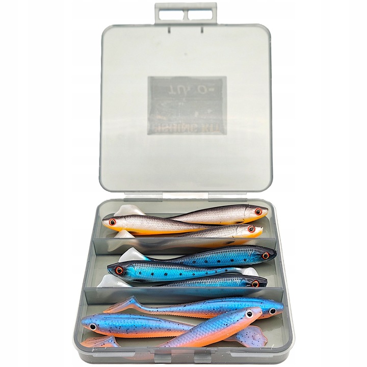 Gumy Etuso Pantera Zestaw 9szt 9cm 5.5g Przynęty Spinningowe Wędkarskie