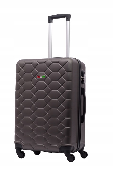 WALIZKA PODRÓŻNA ROZMIAR ŚREDNI M 60L BAGIA WALIZKI ABS AMSTERDAM