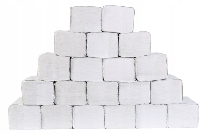 Ręcznik Papierowy GRUBY ZZ BIAŁA MAKULATURA 21x23 4000 LISTKÓW 20 x 200 H21