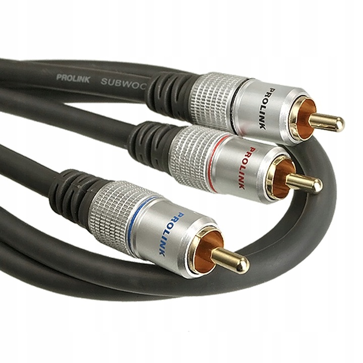 KABEL 1RCA - 2RCA TYPU Y PROLINK EXCLUSIVE TCV3610 OFC POZŁACANY 3m