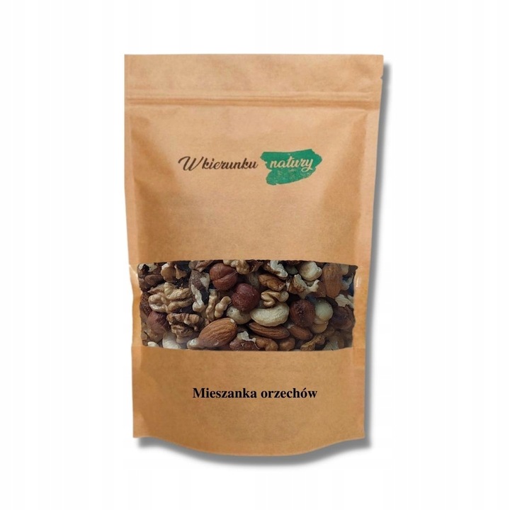 MIESZANKA ORZECHÓW 1 kg włoskie, nerkowce, migdały, laskowe – bez dodatków