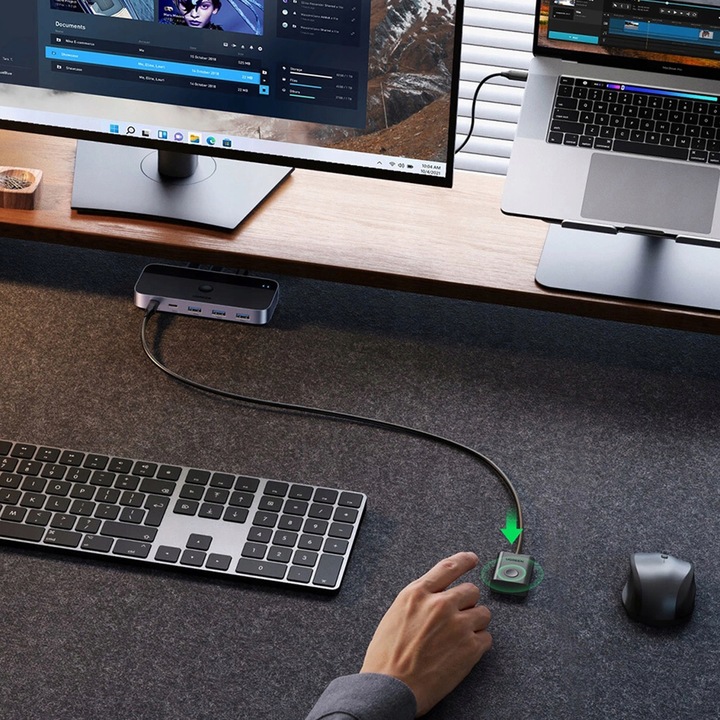 UGREEN PRZEŁĄCZNIK SWITCH 3X USB-A 3.0 USB-C 5Gb/s + 2 x KABEL USB-A 1,5M