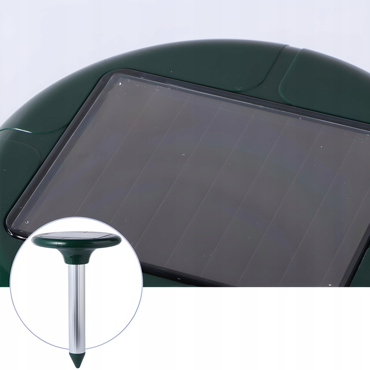 2X ODSTRASZACZ SOLARNY SILNY NA KRETY SZCZURY GRYZONIE KUNY DŹWIĘK