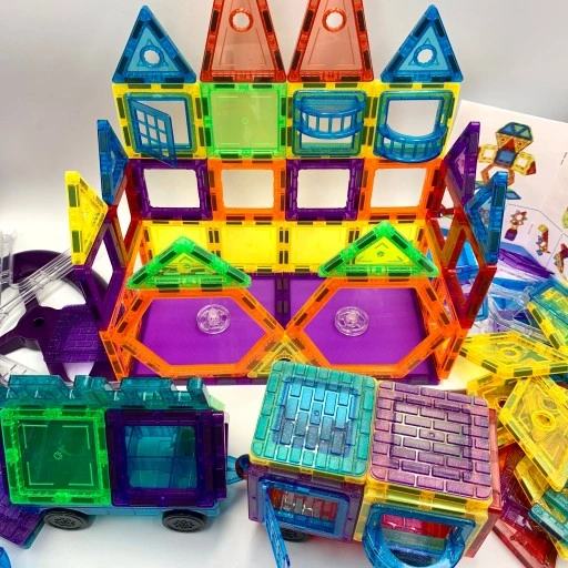 KLOCKI MAGNETYCZNE 3D MAGNETIC EDUKACYJNE DUŻE PANELE KONSTRUKCYJNE