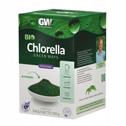 Green Ways BIO CHLORELLA 350g + JĘCZMIEŃ 300g Pyrenoidosa