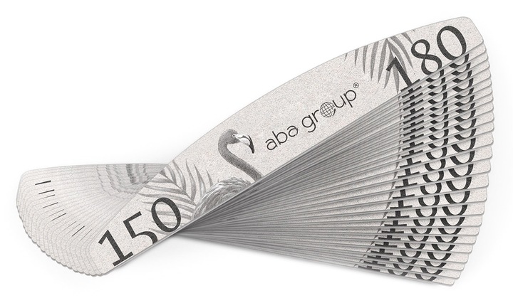 Pilnik do Paznokci 150/180 Łódka Półksiężyc Standard Aba Group 100 szt