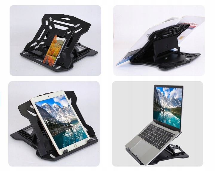 PODSTAWKA POD LAPTOPA TABLET SKŁADANA REGULOWANA 360° STOJAK