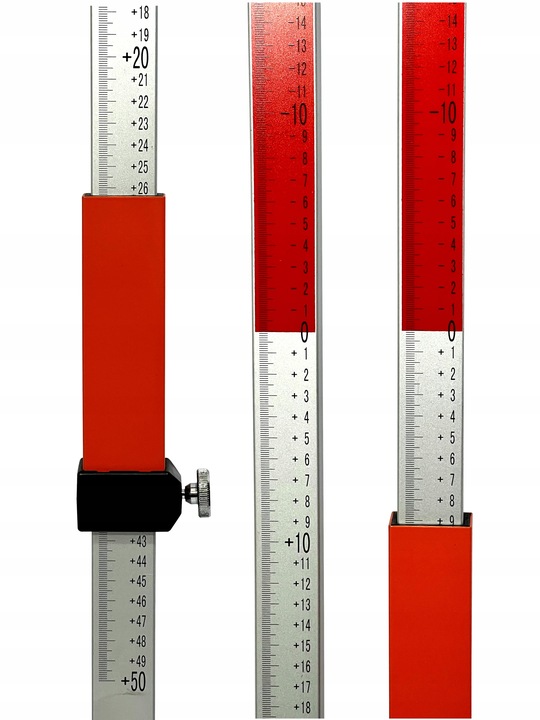 Łata laserowa niwelacyjna 2,4m do niwelatora OBUSTRONNA PODZIAŁKA !