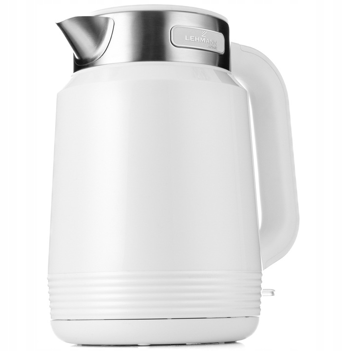 CZAJNIK ELEKTRYCZNY BEZPRZEWODOWY 2200W MOCNY BIAŁY STALOWY DUŻY 2,0L