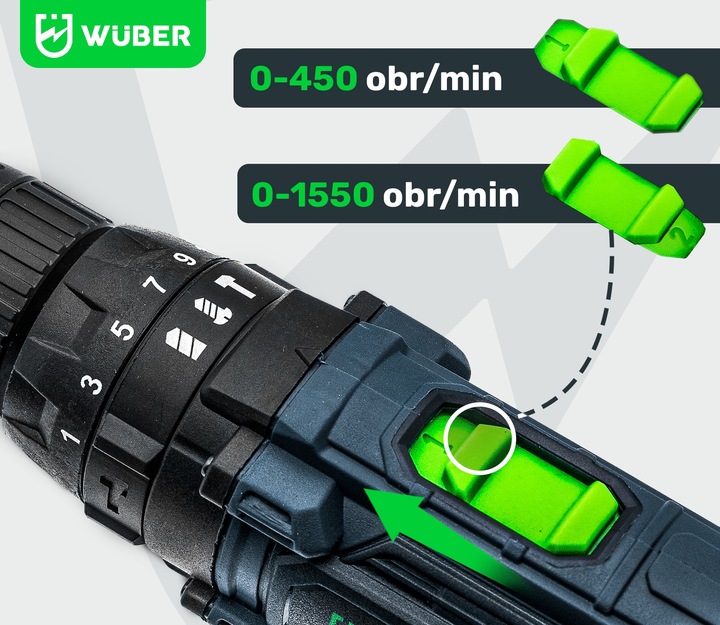 WIERTARKO WKRĘTARKA UDAROWA AKUMULATOROWA 20V 2X AKUMULATOR + WALIZKA