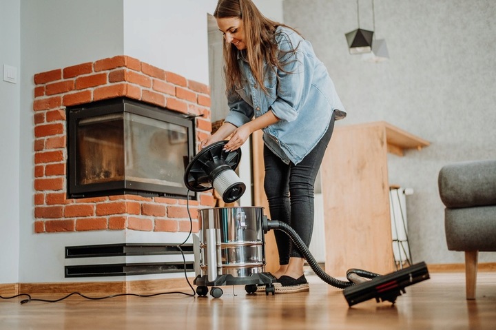 ODKURZACZ PRZEMYSŁOWY 2000W SUCHO DO KOMINKA GRUZU POPIOŁU DMUCHAWA