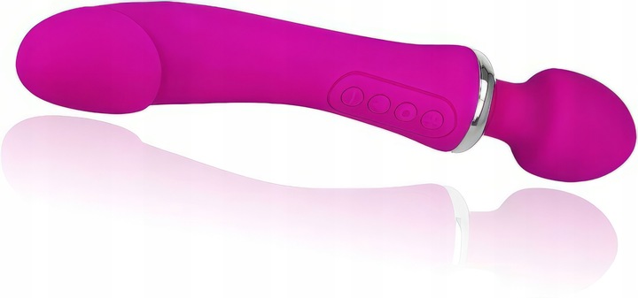 LUKSUSOWY WIBRATOR DAMSKI 2w1 PODGRZEWANY DO 45stC - USB DAWCA ORGAZMÓW