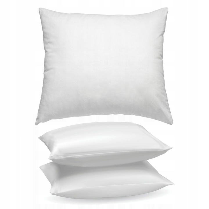 2 X WKŁAD SILIKONOWY PODUSZKA CAŁOROCZNA 45x45 cm TKANINA MIKROFIBRA