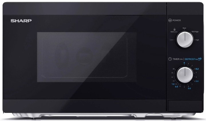 Kuchenka mikrofalowa wolnostojąca SHARP 800W 20L czarna