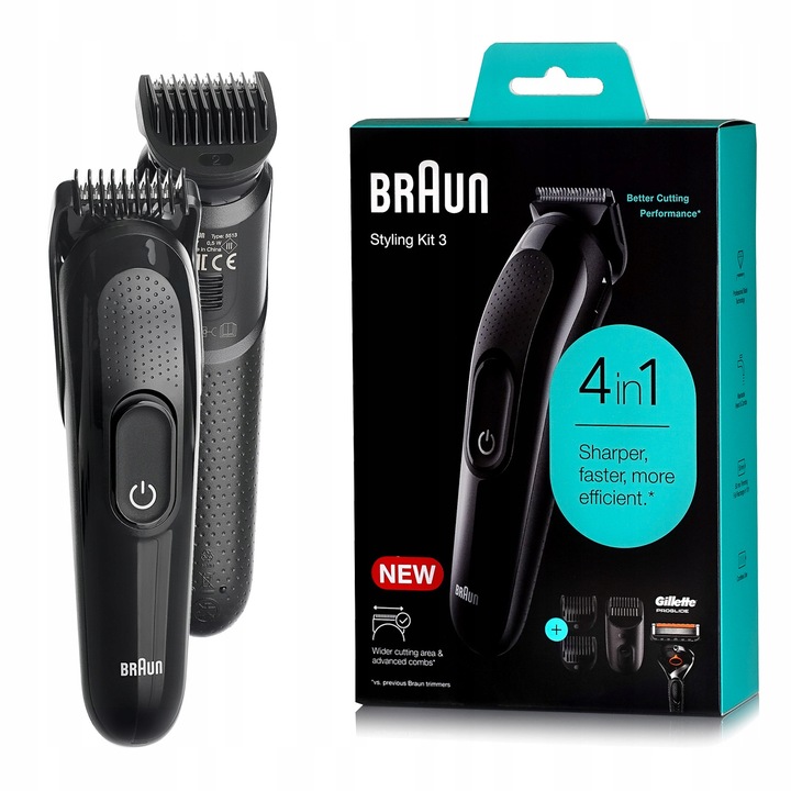 Braun Series 3 : Maszynka do włosów, Trymer, Golarka - Wszystko w jednym HQ